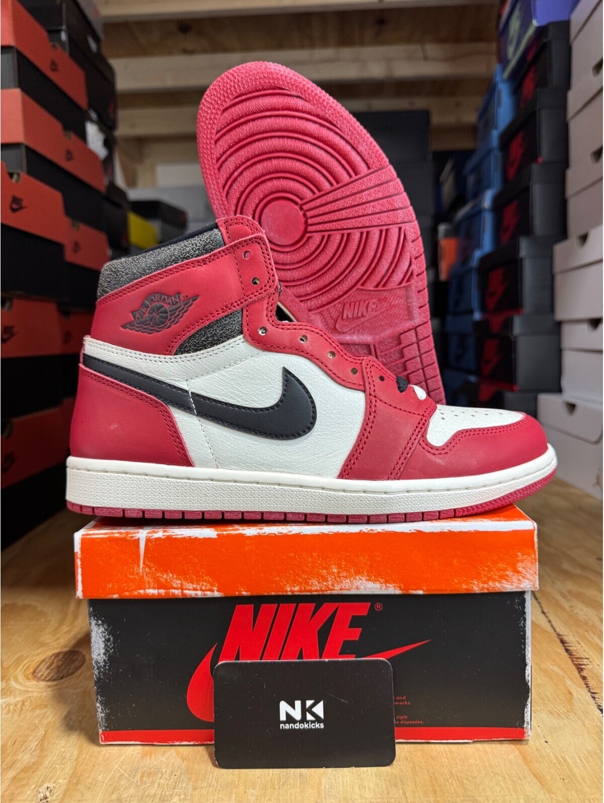 Air Jordan 1 Retro High Og 'Chicago Lost & Found' Dz5485-612 Mens Size 8